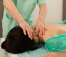 Massage with cervical osteochondosis